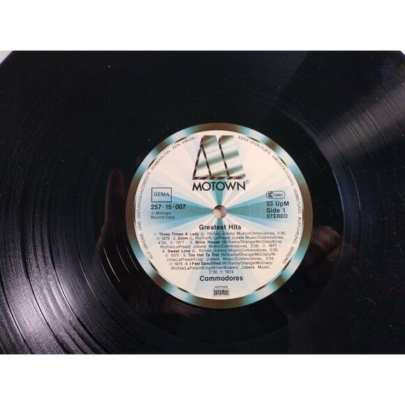 Commodores Greatest Hits Vinyl LP Record Album Germany Funk Soul Motown 1978 - Picture 3 of 6